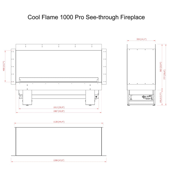 Cool Flame 1000 Island Fireplace