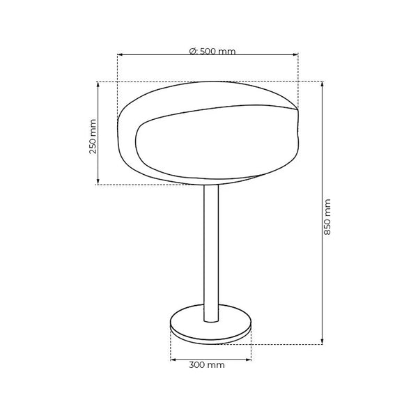Black UFO-50 Freestanding Bio Fireplace