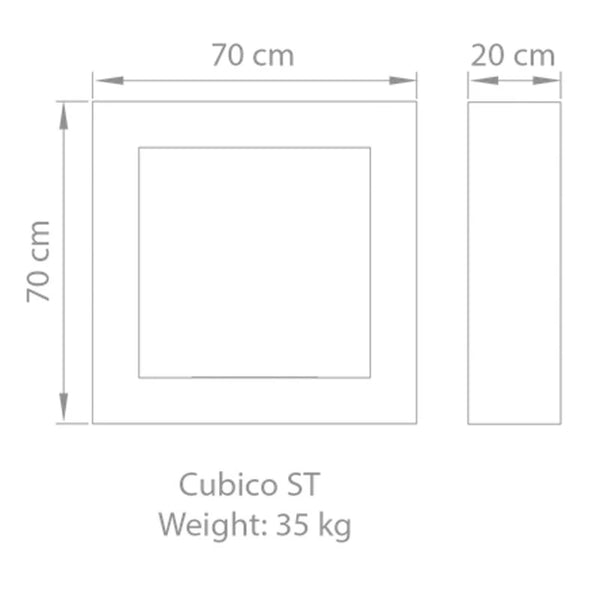 Safretti Cubico ST - Oțel periat