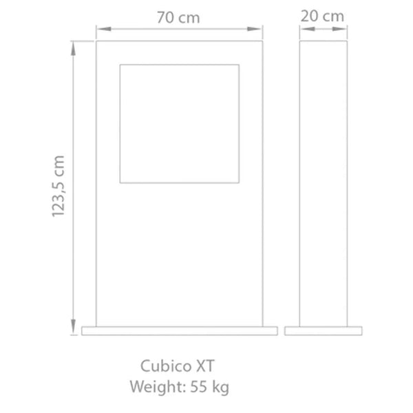 Safretti Cubico XT - Oțel inoxidabil periat