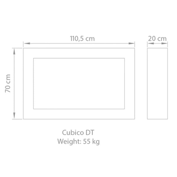 Safretti Cubico DT - Oțel periat