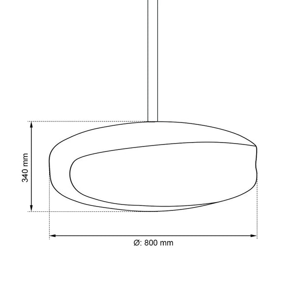 UFO-80 Mega Oxide - Ceiling-mounted fireplace