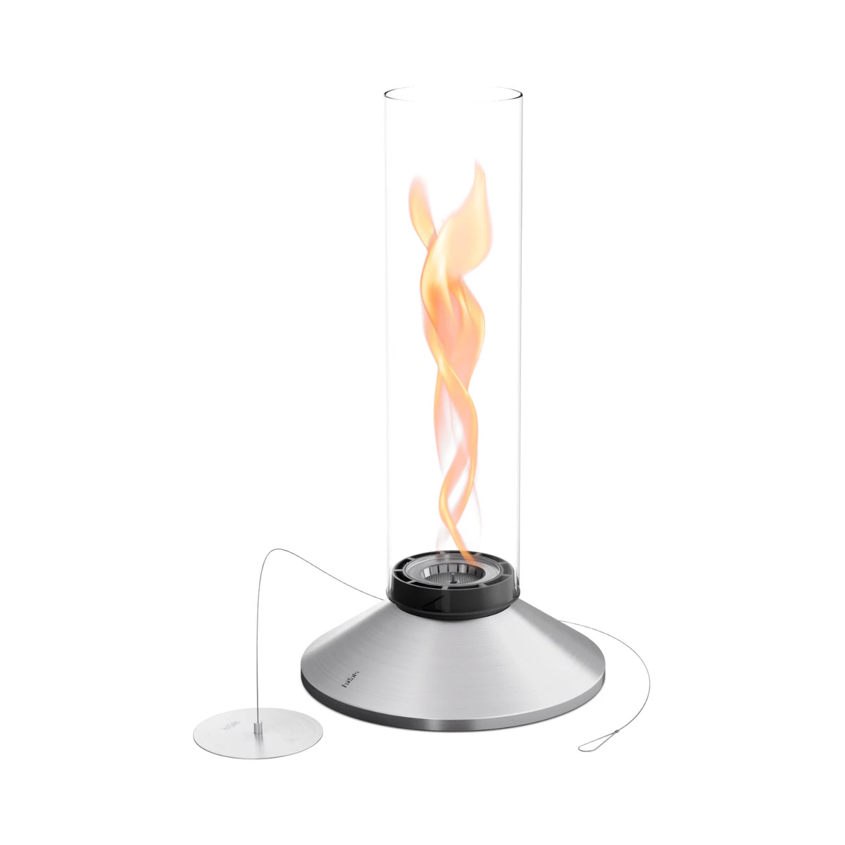 SPIN X 1200 Tabletop Fireplace - Silver