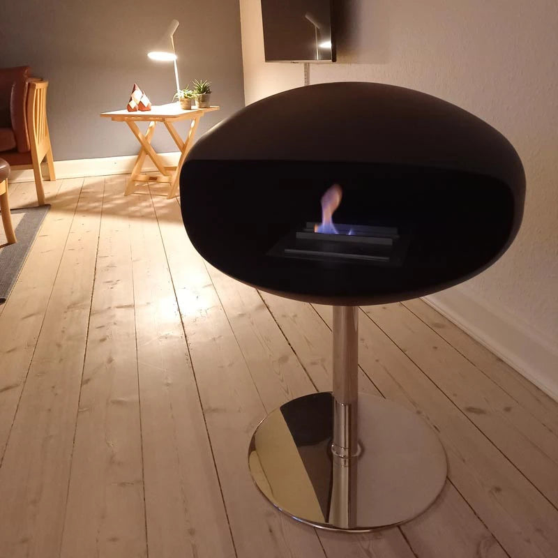 Cocoon Pedestal - Negru Mat cu Suport din Oțel
