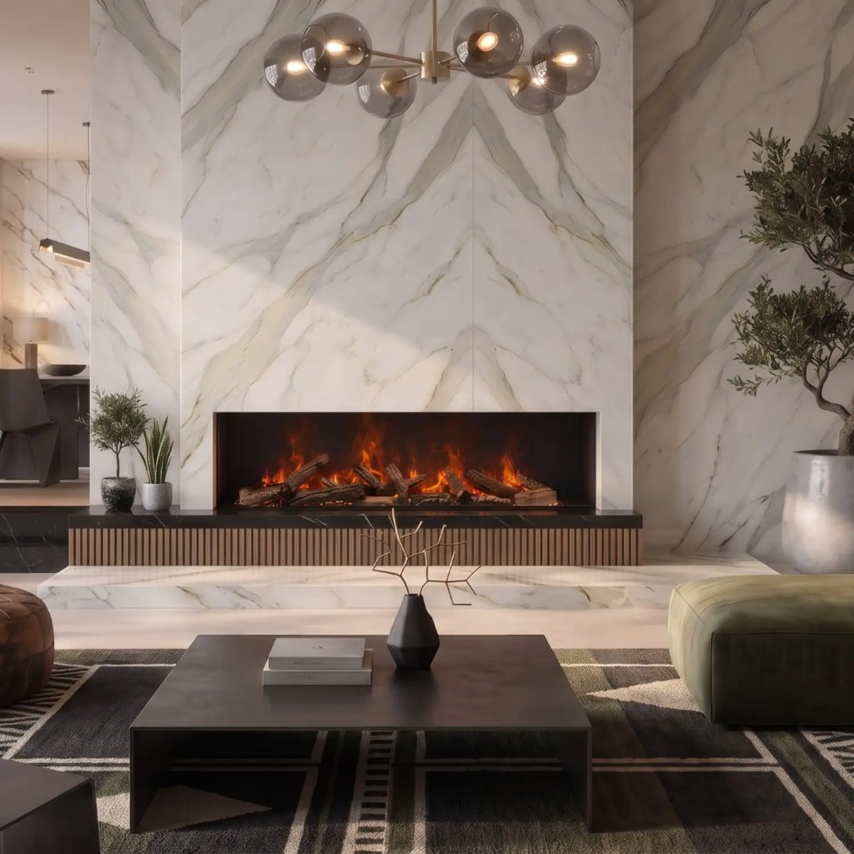 Triton 1500 - Multicolour Water Vapour Fireplace