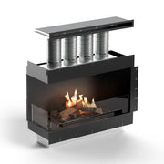 Flogs Box 1000 Colț Stânga (Ventilație în cameră) - Șemineu pe bioetanol