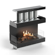 Flogs Box 1000 cu trei laturi (ventilație în cameră) - Șemineu pe bioetanol