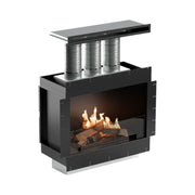 Flogs Box 800 cu o singură față (ventilație în cameră) - Șemineu pe bioetanol
