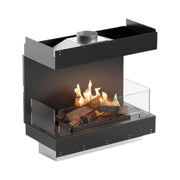 Flogs Box 800 cu trei laturi (conexiune la coș) - Șemineu pe bioetanol