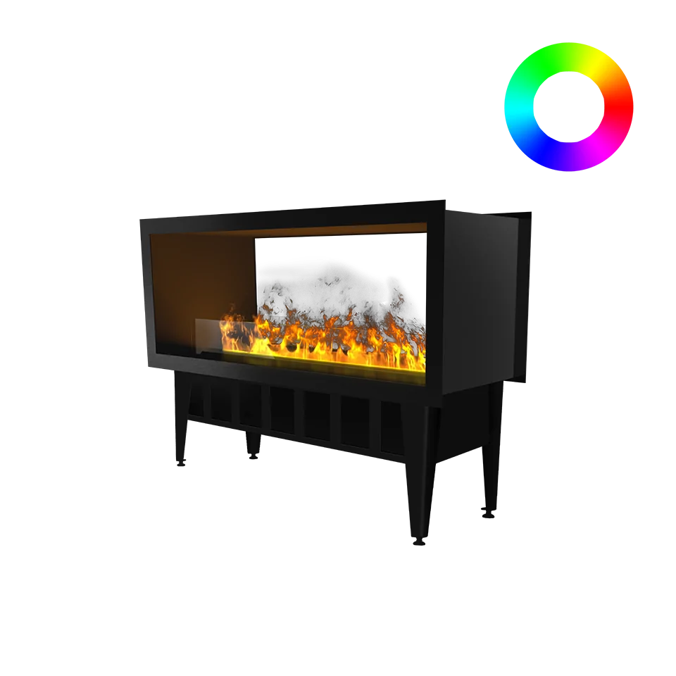 Șemineu cu vapori de apă Incanto 1000 ST Multicolor, cu vizibilitate dublă