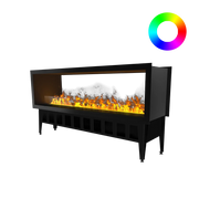 Șemineu cu vapori de apă Incanto 1500 ST Multicolor, tip see-through