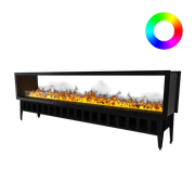 Șemineu pe vapori de apă Incanto 2500 ST Multicolor, cu vizibilitate dublă