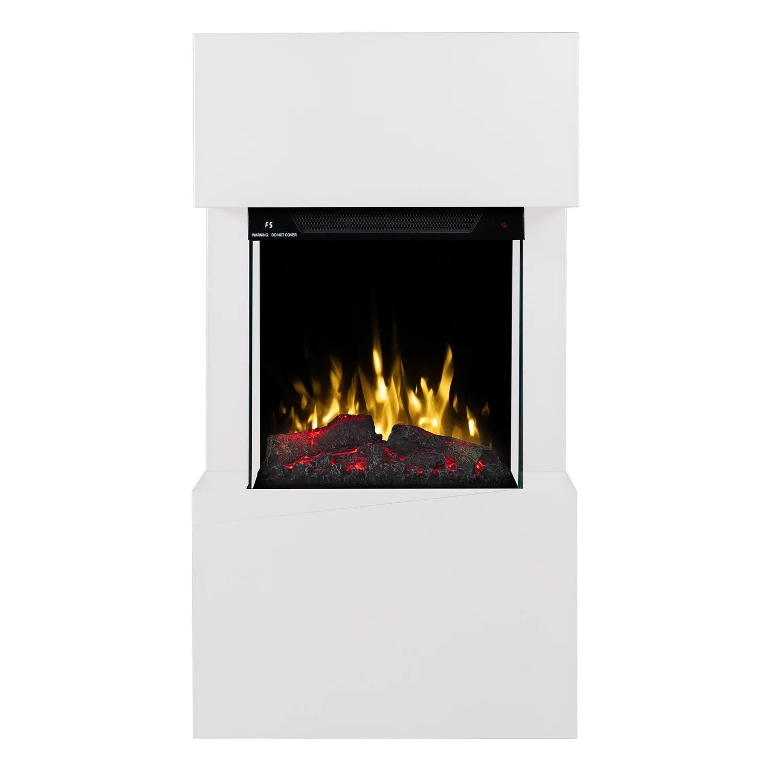 Texel Electric Fireplace - White