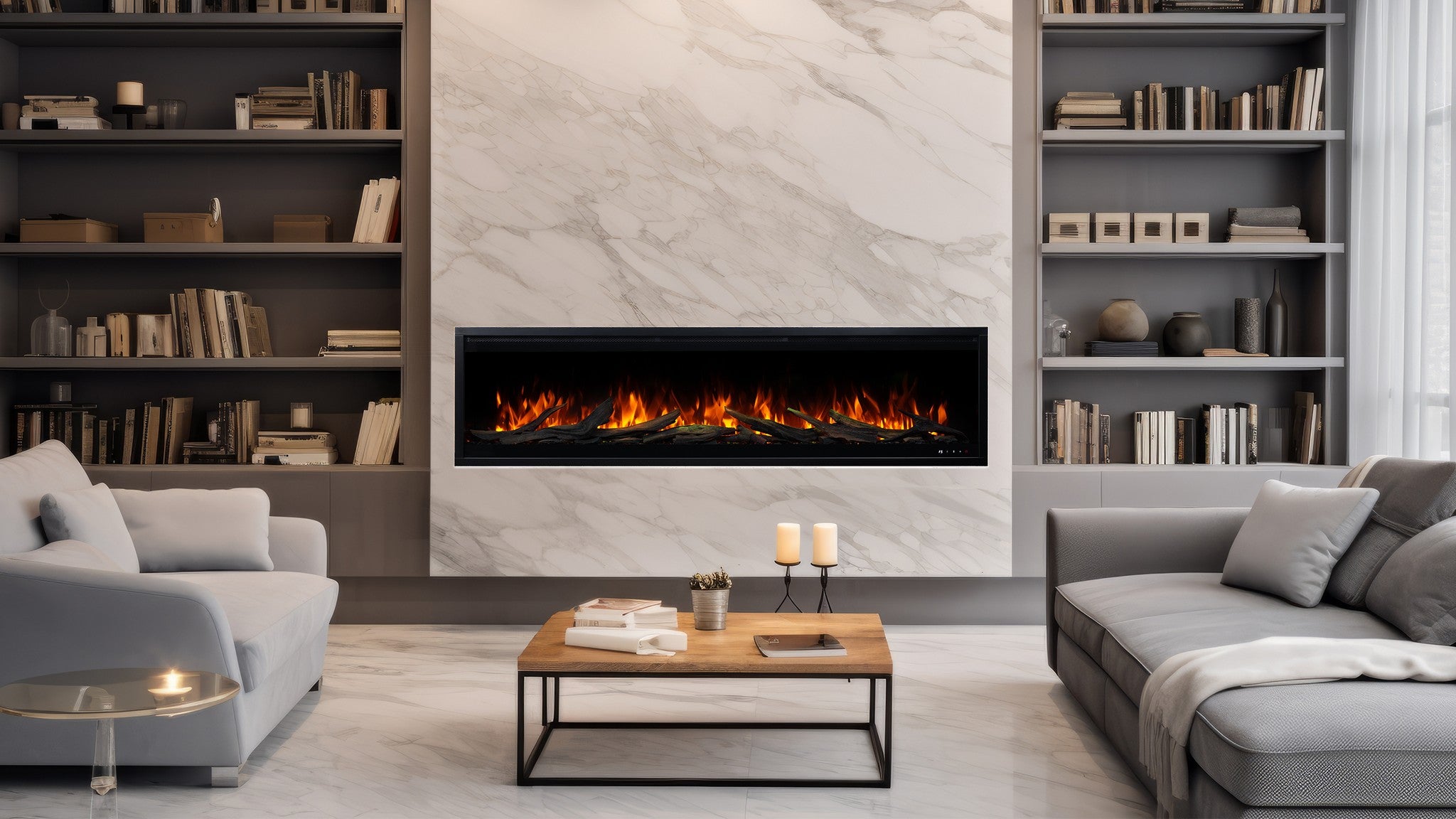 Șemineu electric Aflamo Royal 3D 120 cm