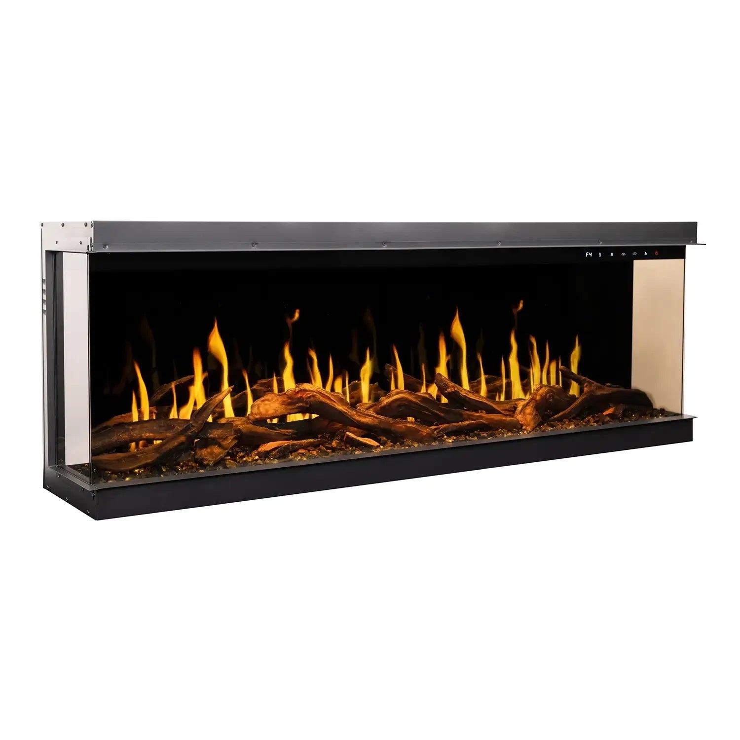 Gold 132 cm - Built-In Electric Fireplace