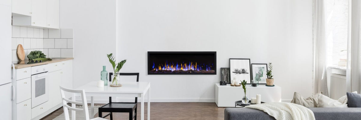 Șemineu electric Aflamo Pride Slim 127 cm