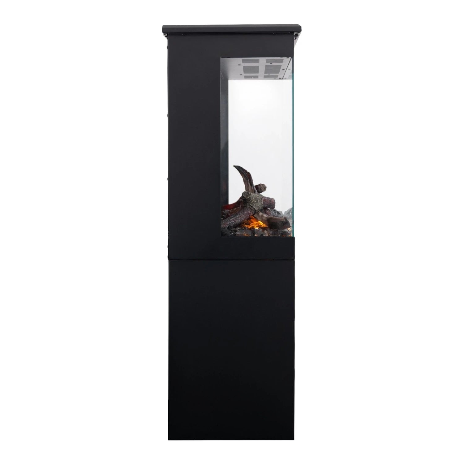 Tower 76 Electric Fireplace with Log Storage
