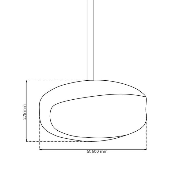 Steel UFO-60 Ceiling-mounted Bio Fireplace