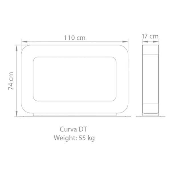 Safretti Curva DT - Alb