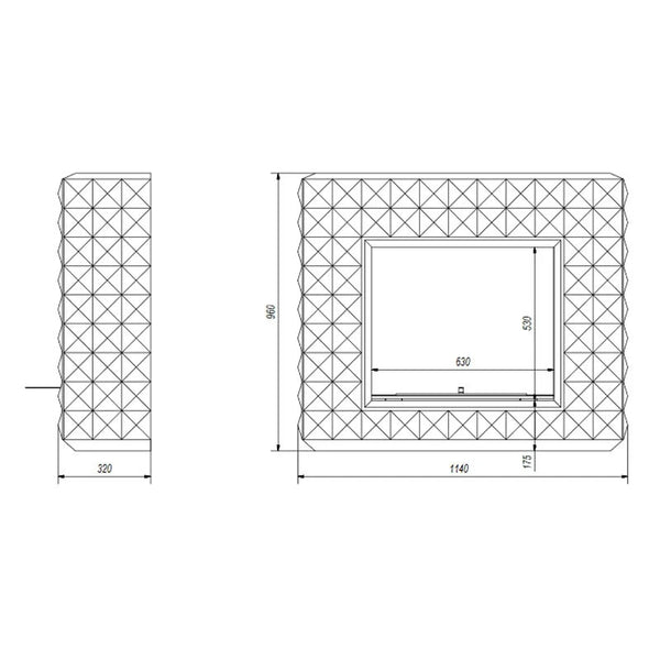 Carterton - Freestanding Bioethanol Fireplace