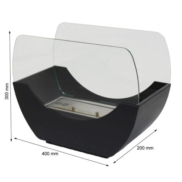 Șemineu bio Cradle Table - negru