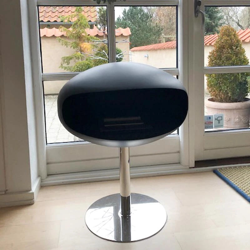 Cocoon Pedestal - Negru Mat cu Suport din Oțel