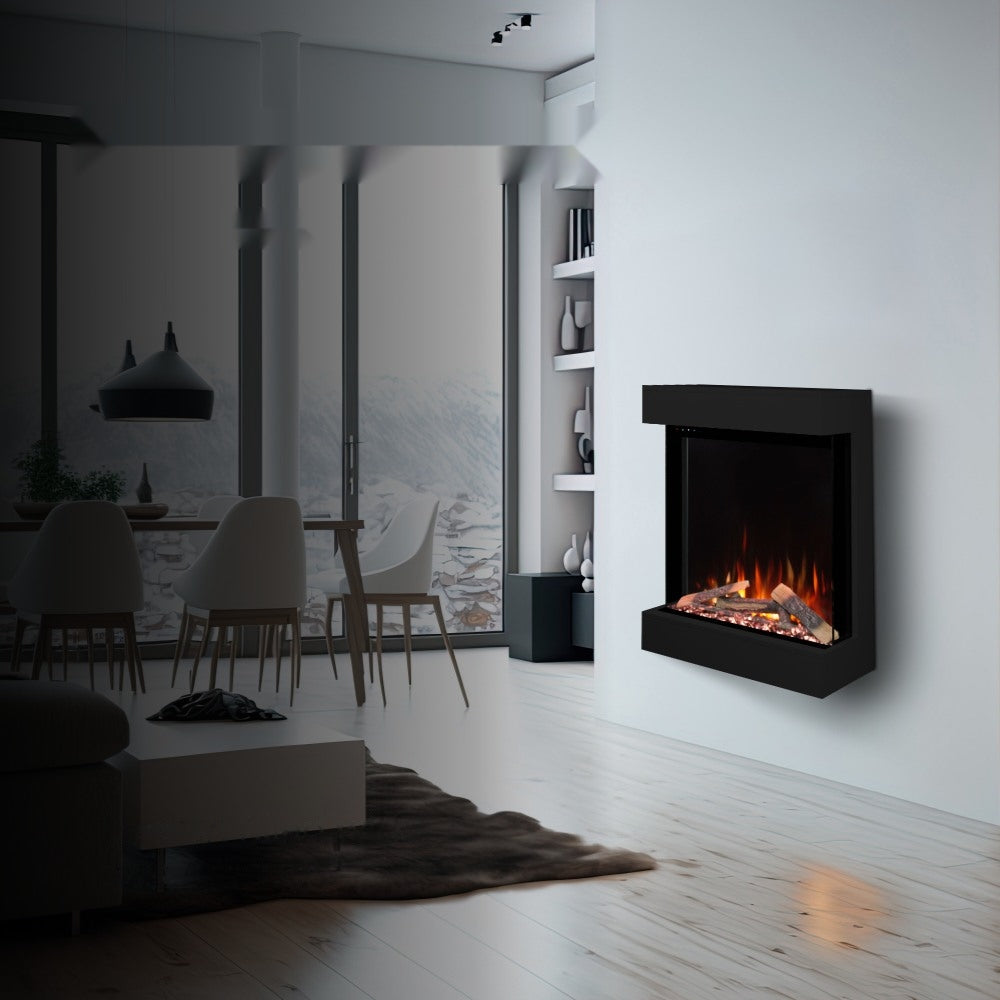 Șemineu electric Dame Black - negru