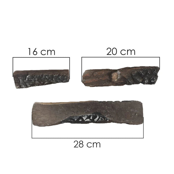 Lemn ceramic, 8 bucăți.