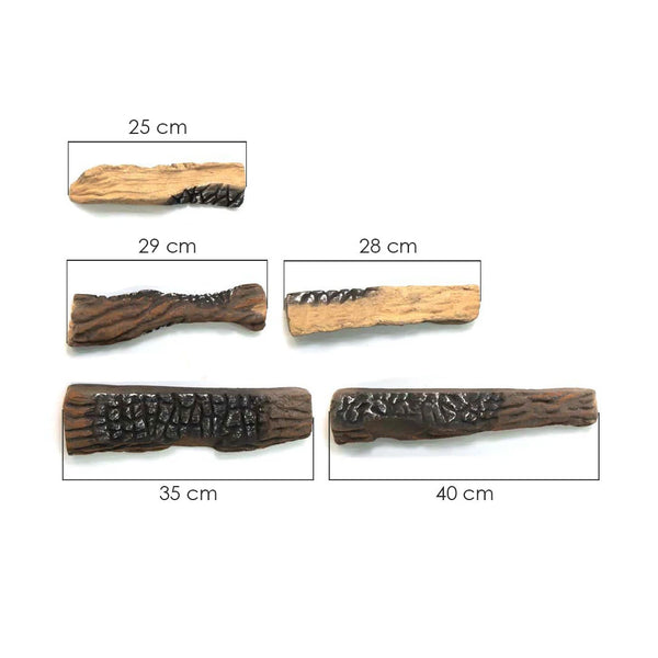 Lemn ceramic, 5 bucăți.