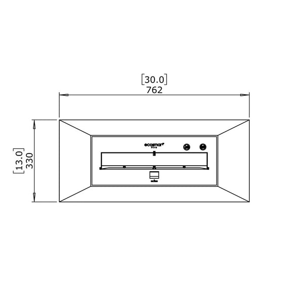 Insert pentru șemineu pe bioetanol Grate 30
