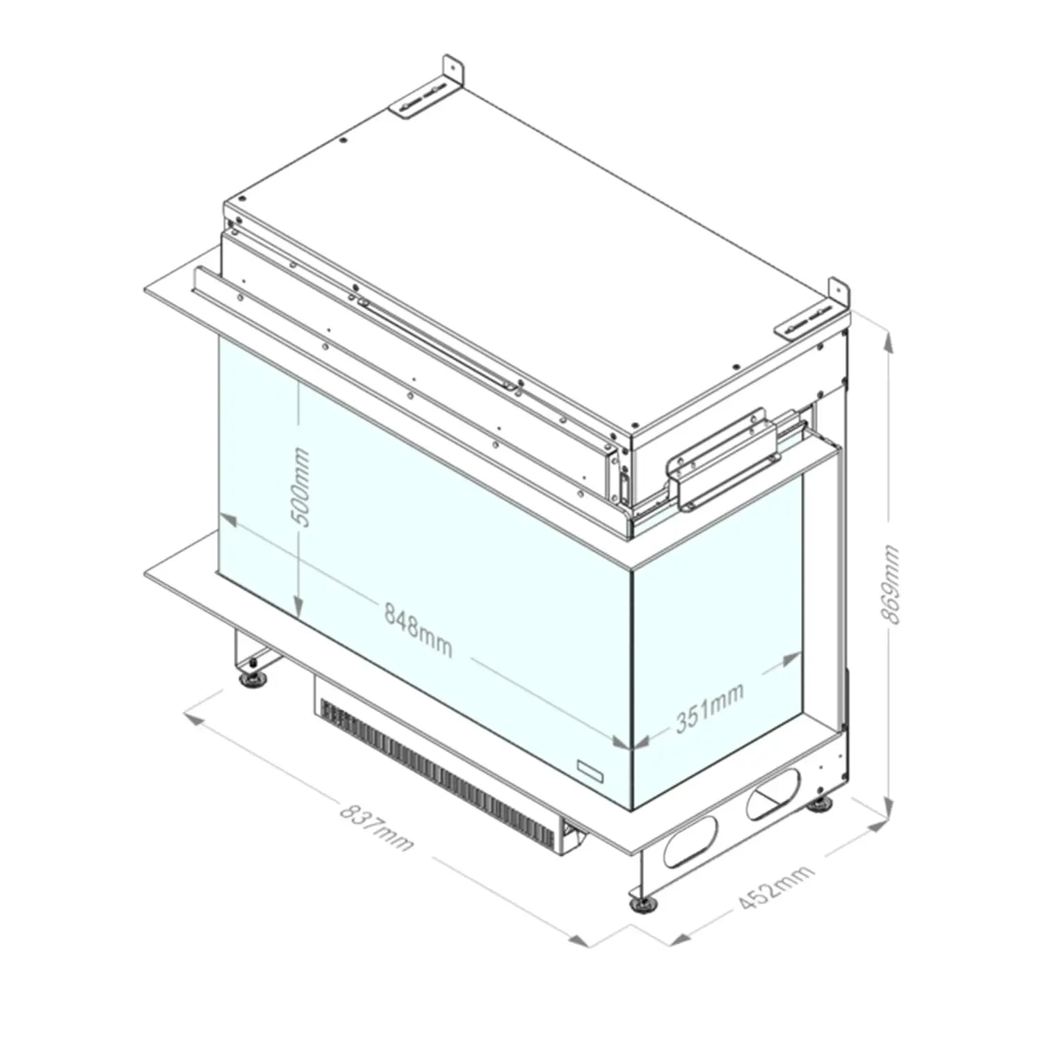 Faber e-Matrix Mood 800-500 II Water Vapour Fireplace