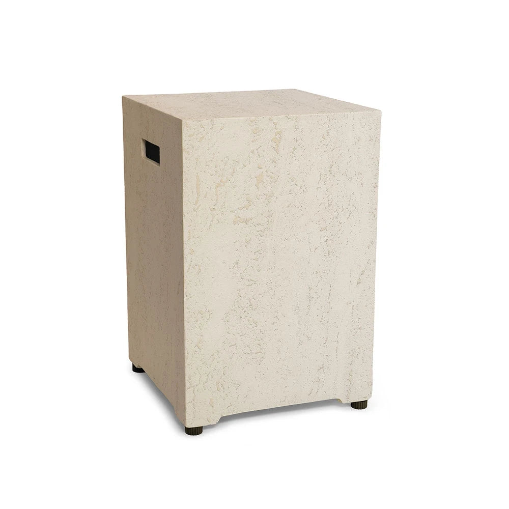 Enclosure Square Travertine – Gas Bottle Cover