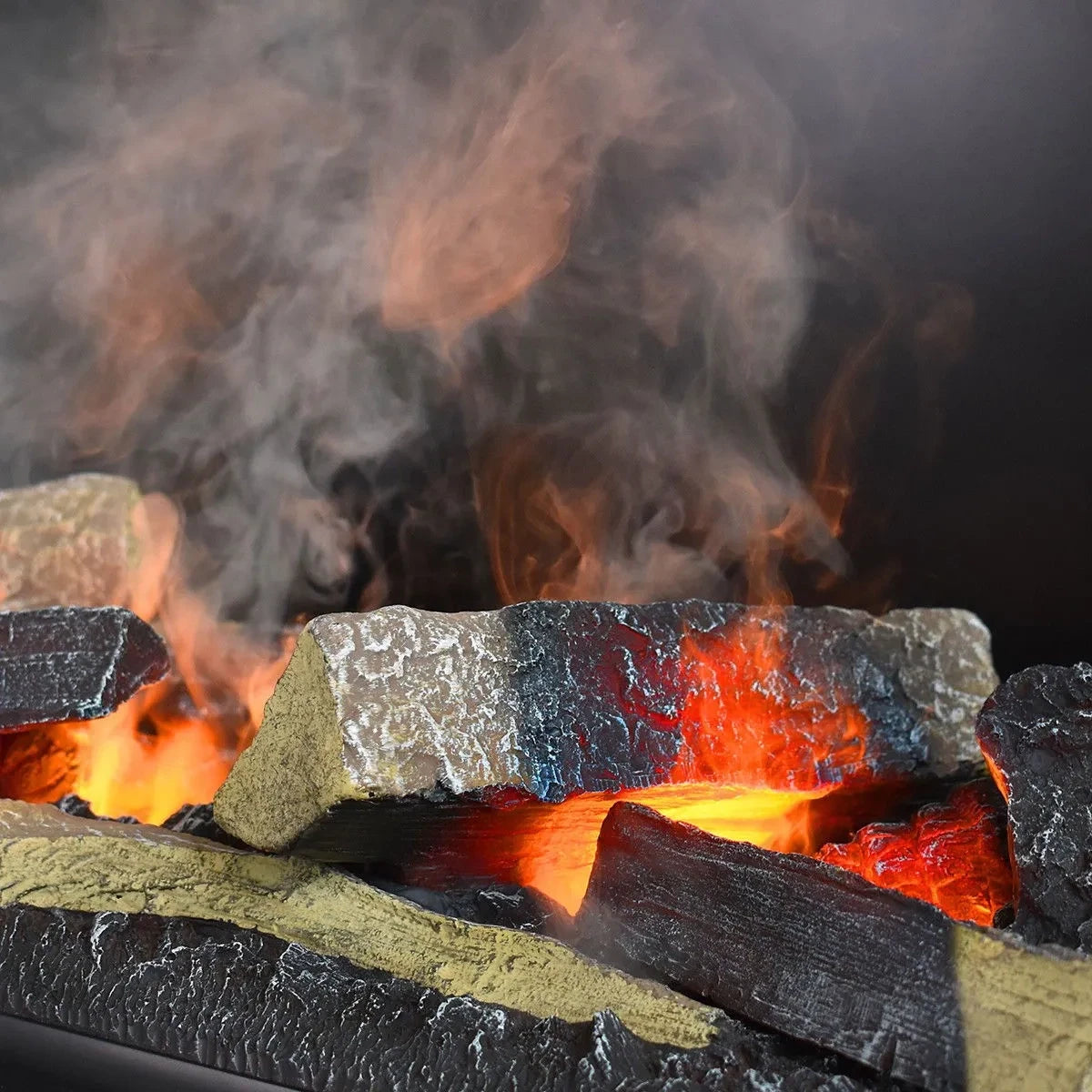 Hölderlin Black - OMC 600 | Wall-mounted Water Vapour Fireplace