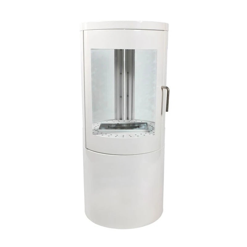 Bio Wood Stove in White with 360 Flameview