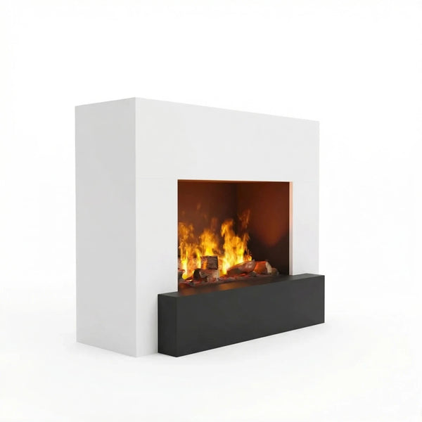 Glow Fire Hauptmann White - OMC 600 | Șemineu Opti-myst