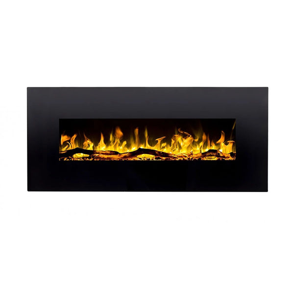 Șemineu electric de perete Albion, 90 cm – negru