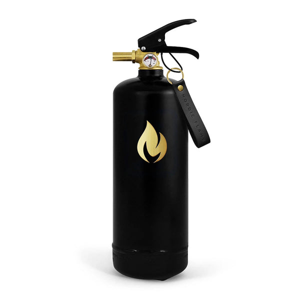 Extinctor negru 2 kg - Emblemă aurie