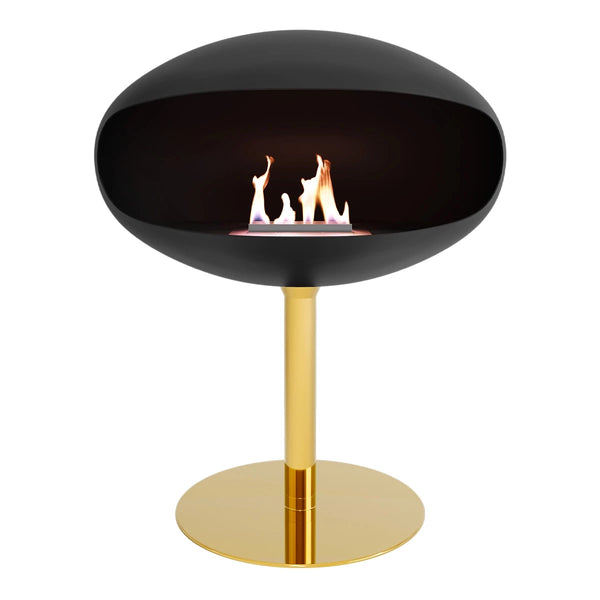Pedestal Negru + Bază din Alamă