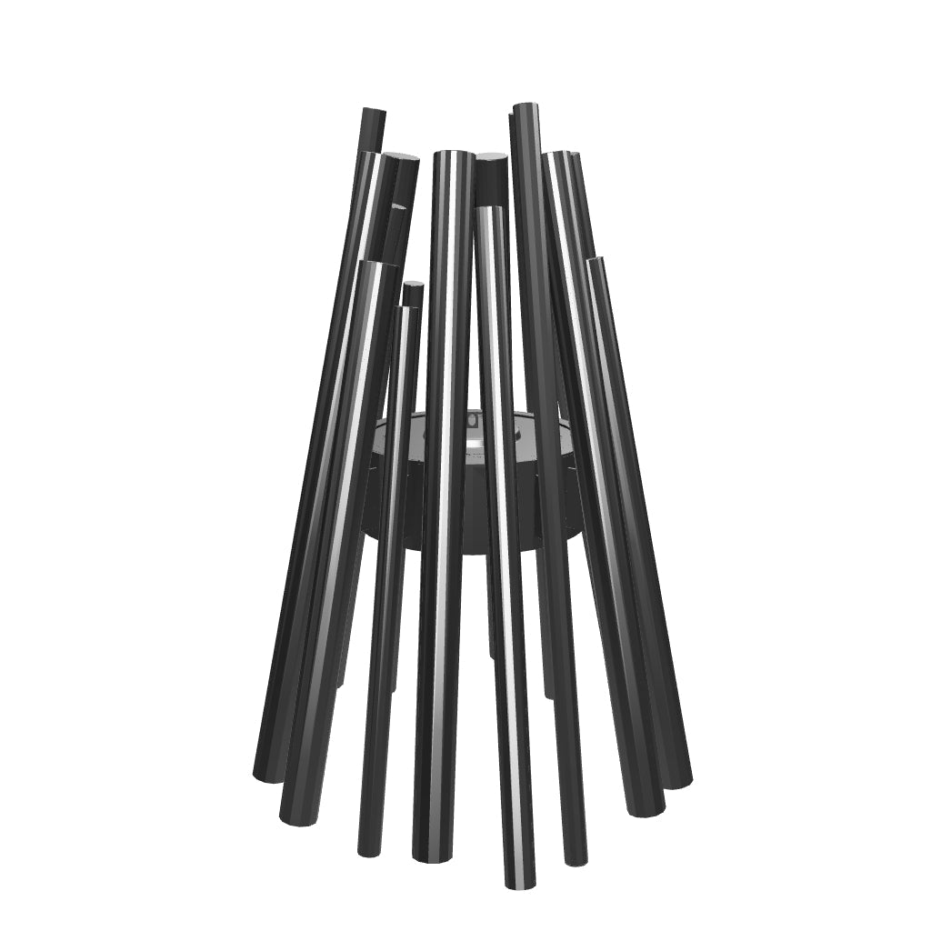 Stix Outdoor - Șemineu pe bioetanol negru pentru exterior