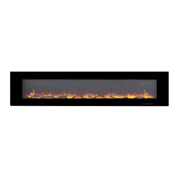 Șemineu electric Azurite - negru - 213 cm