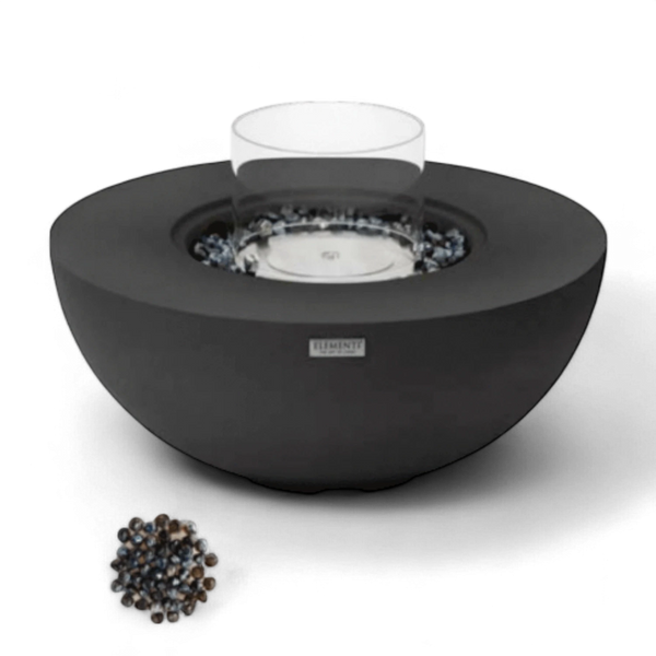 Focar pe bioetanol ROCA – Negru mat